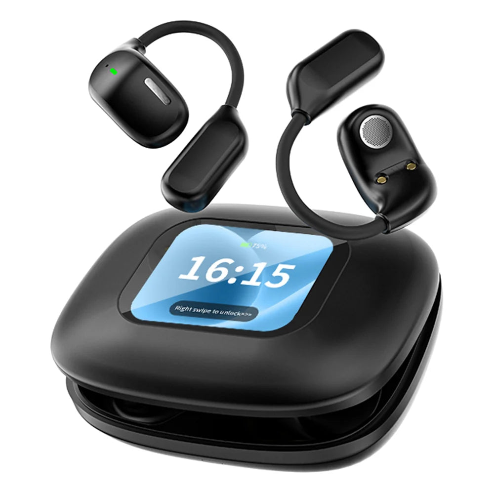 LX80 Bluetooth-compatible Translator Earbuds AI Real Time Multi-Language Translation Hook Earbuds - Black - 2