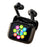 LX-50 156+ Language Real Time Translation Bluetooth-compatible Earbuds ANC + ENC Noise Cancelling Earbuds - Black - 1