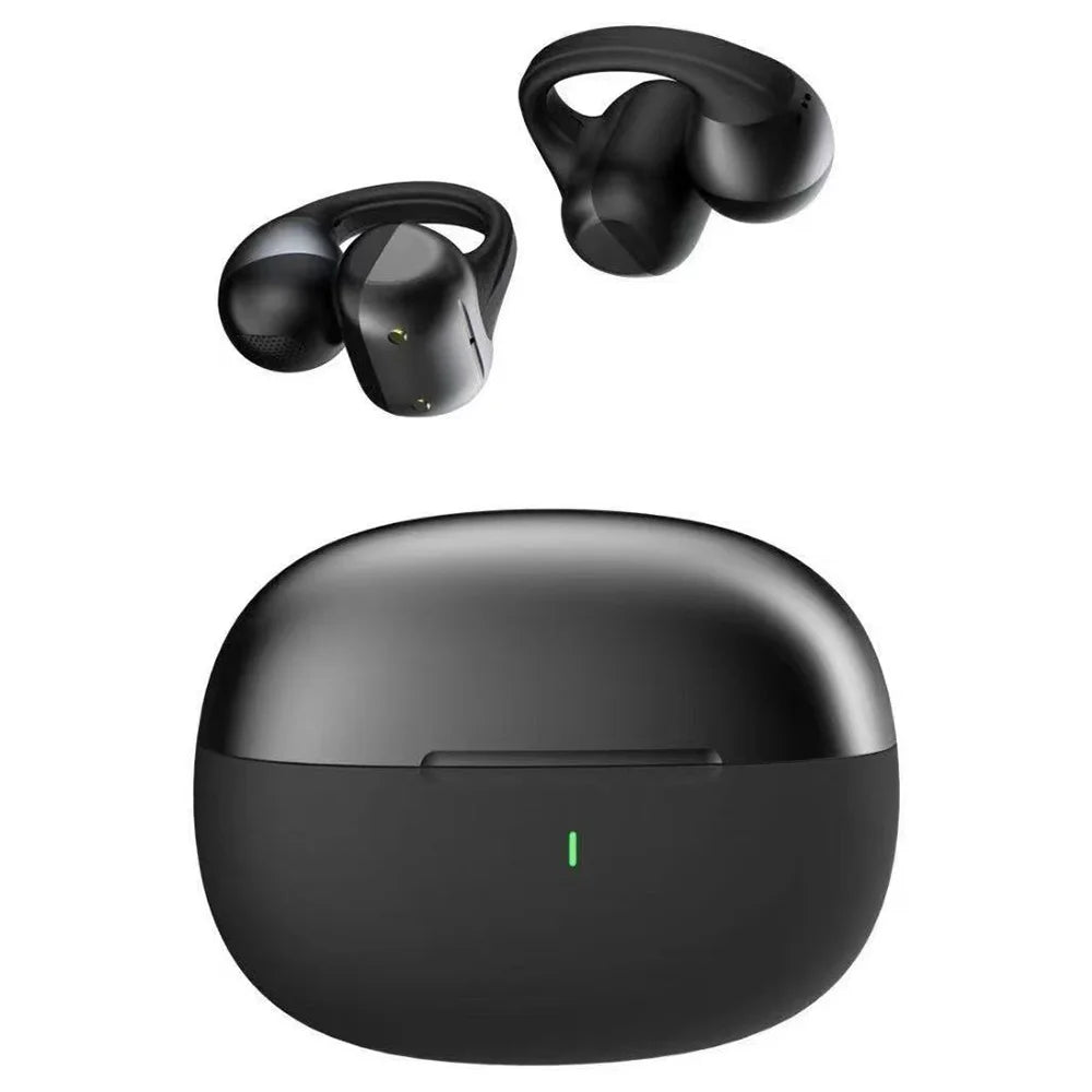 A68PRO Sports Earbuds Ear Clip Design Wireless Earphones Hi-Fi Sound - Black - 1