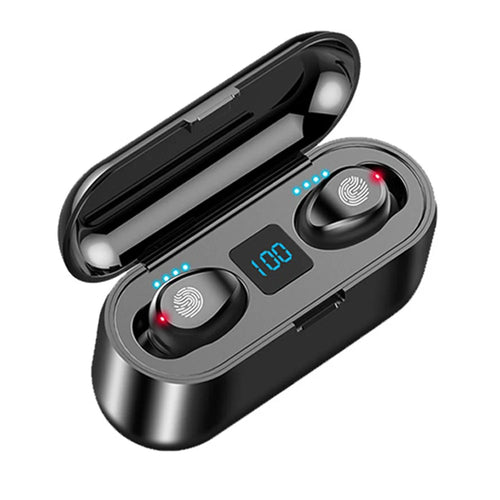F9 Bluetooth-compatible Earbuds HiFi Sound Noise Reduction Smart Touch Control Wireless Earbuds - 1