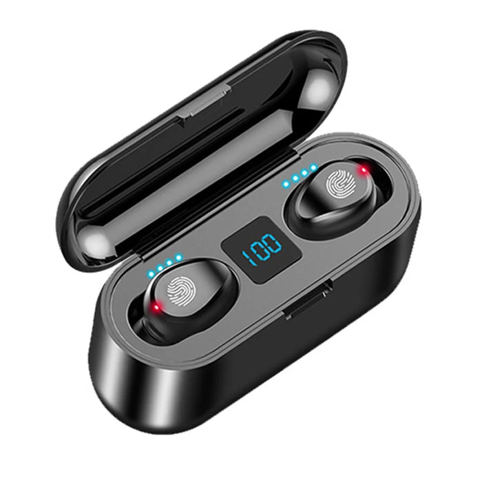 F9 Bluetooth-compatible Earbuds HiFi Sound Noise Reduction Smart Touch Control Wireless Earbuds - 1