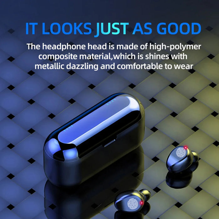 F9 Bluetooth-compatible Earbuds HiFi Sound Noise Reduction Smart Touch Control Wireless Earbuds - 4