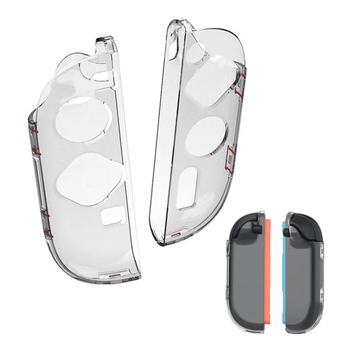 DOBE FOMIS ELECTRONICS TNS-51118 1 Pair For Nintendo Switch 2 Left and Right Joy-Con Crystal Clear Protective Case Hard PC Shell - 1