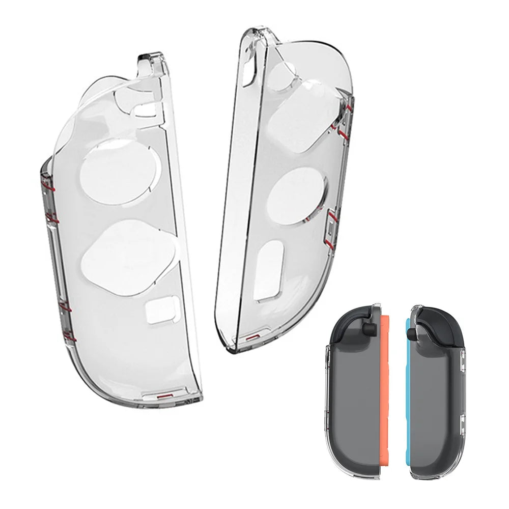 DOBE FOMIS ELECTRONICS TNS-51118 1 Pair For Nintendo Switch 2 Left and Right Joy-Con Crystal Clear Protective Case Hard PC Shell - 1