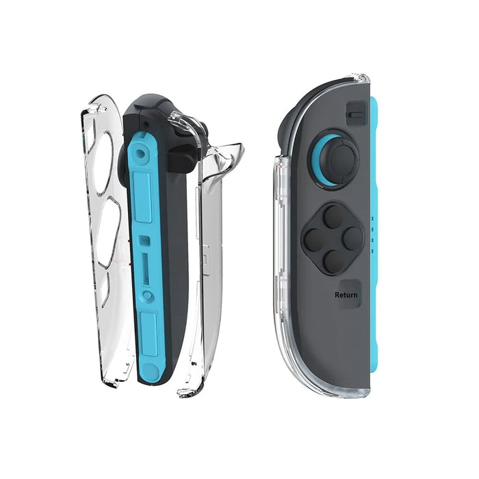 DOBE FOMIS ELECTRONICS TNS-51118 1 Pair For Nintendo Switch 2 Left and Right Joy-Con Crystal Clear Protective Case Hard PC Shell - 2
