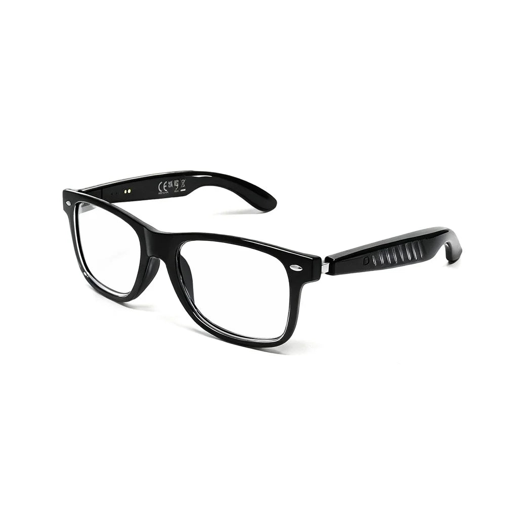 F60 AI Translation Touch Control Bluetooth-compatible Music Glasses Hands Free Calling Smart Eyewear - Black Frame / Anti Blue Light Lens - 7