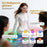 F66 AI Translation Bluetooth-compatible Glasses Touch Control Smart Eyewear for Music and Calls - White Frame / Anti Blue Light Lens - 3