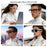F66 AI Translation Bluetooth-compatible Glasses Touch Control Smart Eyewear for Music and Calls - White Frame / Anti Blue Light Lens - 5