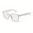 F66 AI Translation Bluetooth-compatible Glasses Touch Control Smart Eyewear for Music and Calls - White Frame / Anti Blue Light Lens - 6