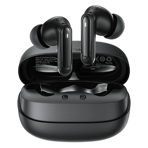 ACEFAST W8 ANC AI Translation Earbuds BT 6.0 Wireless Earphones Support ANC + ENC Noise Reduction - Black - 1