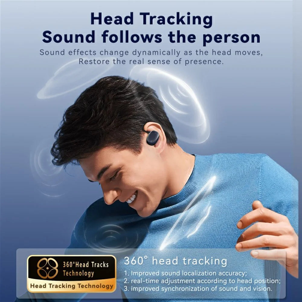 F20 Open Ear Hook OWS Earphones Wireless Sports ANC Noise Cancelling Bluetooth-Compatible Headphones - Purple - 7