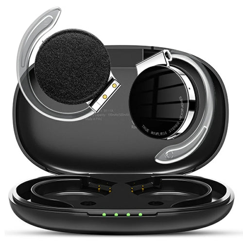 F2 OWS Earphones Wireless Sports Over Ear Headphones Noise Cancelling with Microphone For Running - Black - 1