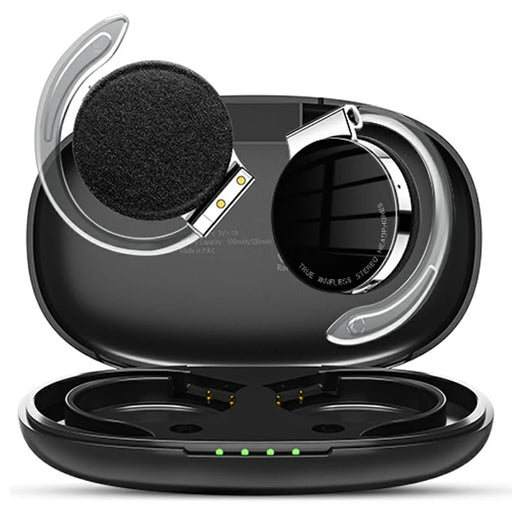 F2 OWS Earphones Wireless Sports Over Ear Headphones Noise Cancelling with Microphone For Running - Black - 1