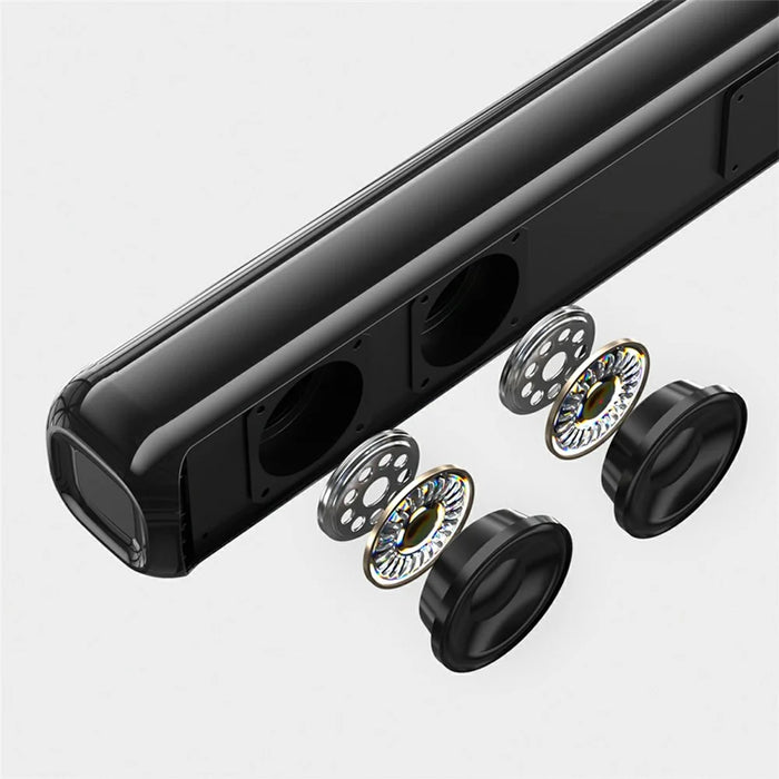 AWEI Y520 Bluetooth-Compatible Soundbar with Subwoofer 2.1 Channel Home Theater Speaker System - Black - 4