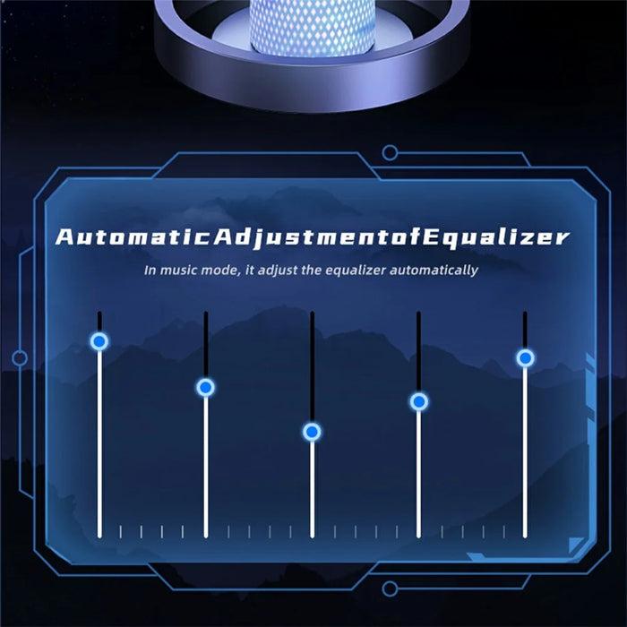 AWEI T28 Pro Wireless In-Ear TWS Earbuds with RGB Breathing Light Low Latency Gaming Earphones - Map Pattern - 3