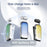 K88Pro Clip On Wireless Earphone Digital Display Bluetooth-Compatible 6.0 Business Lavalier Earbud - Gradient Green - 6