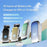 K88Pro Clip On Wireless Earphone Digital Display Bluetooth-Compatible 6.0 Business Lavalier Earbud - Gradient Green - 7