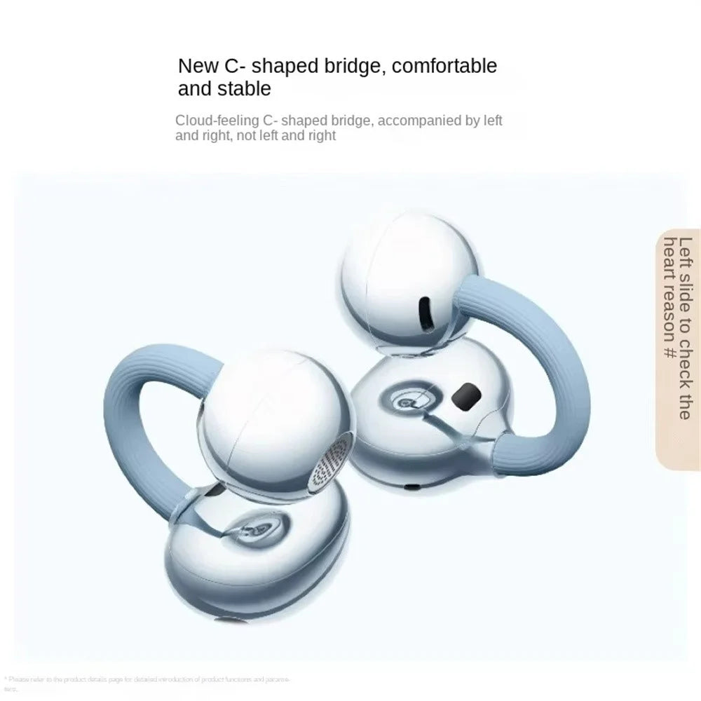 HUAWEI FreeClip 2 Open Ear Clip OWS Earphones Bluetooth-Compatible Earbuds with 10.8mm Double-Engine Unit (Chinese Version) - Black - 5