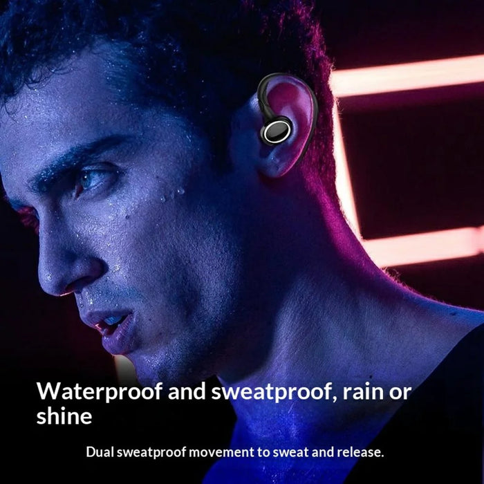 i25 Sports Bluetooth-compatible Earbuds TWS Ear Hook Noise Reduction Touch Control Wireless Earbuds - Black - 6