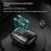 DX16 2 Pairs Bluetooth-compatible Earbuds Stereo Surround Sound TWS Wireless Earbuds with Digital Display Charging Case - White - 3