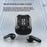 DX16 2 Pairs Bluetooth-compatible Earbuds Stereo Surround Sound TWS Wireless Earbuds with Digital Display Charging Case - White - 5