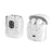 DX16 2 Pairs Bluetooth-compatible Earbuds Stereo Surround Sound TWS Wireless Earbuds with Digital Display Charging Case - White - 6