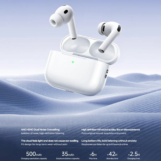REMAX PD-BT710 ANC+ENC True Wireless Stereo Earphones Bluetooth-Compatible TWS Earphones with Microphone - White - 2
