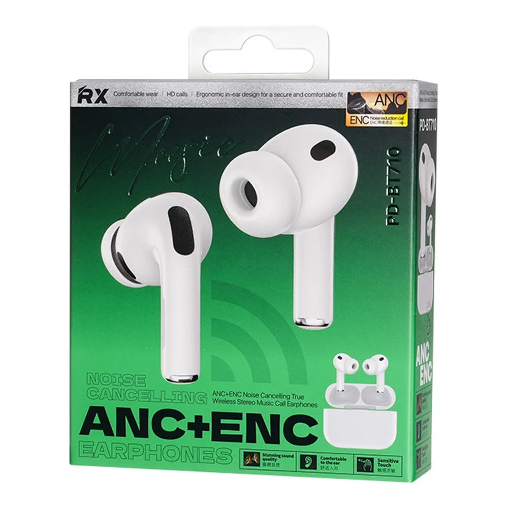 REMAX PD-BT710 ANC+ENC True Wireless Stereo Earphones Bluetooth-Compatible TWS Earphones with Microphone - White - 3
