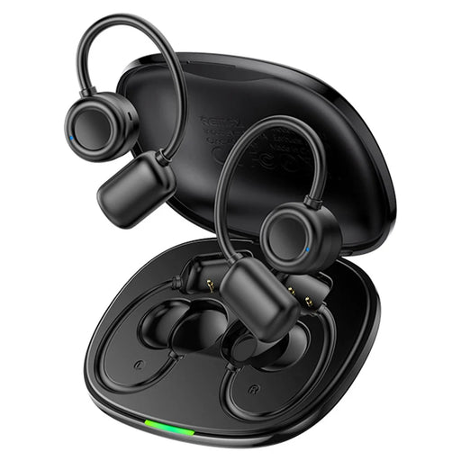 REMAX OWS-11 OWS Hanging Ear Earbuds Noise Reduction Touch Control Bluetooth-compatible Sports Earbuds - Black - 1