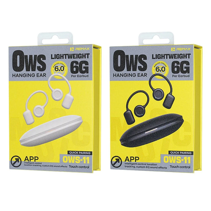REMAX OWS-11 OWS Hanging Ear Earbuds Noise Reduction Touch Control Bluetooth-compatible Sports Earbuds - Black - 3
