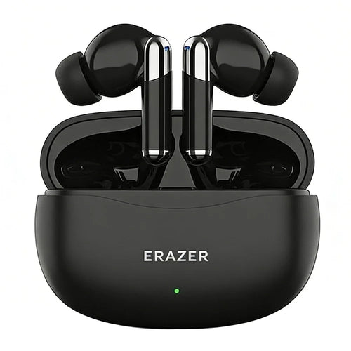 ERAZER ETP-Z01 ENC ANC Noise Cancelling Wireless Earbuds Dual Mic Bluetooth-compatible 5.4 Earphone (Invested By Lenovo) - Black - 1