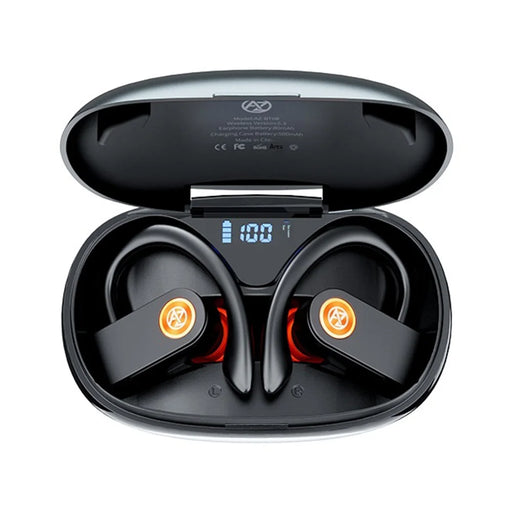 AZEADA AZ-BT08 OWS Bluetooth-compatible Earbuds IPX5 Waterproof Open Ear Hook Wireless Earbuds for Sports - Tarnish - 2