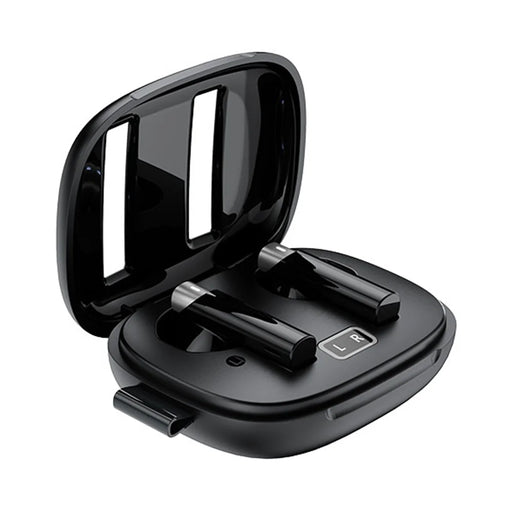 AZEADA AZ-BT09 TWS Wireless Bluetooth-compatible Earbuds Low Latency Semi-in-ear Music Earbuds - Black - 1