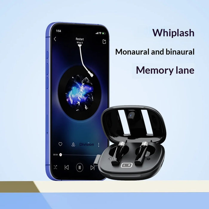 AZEADA AZ-BT09 TWS Wireless Bluetooth-compatible Earbuds Low Latency Semi-in-ear Music Earbuds - Black - 5
