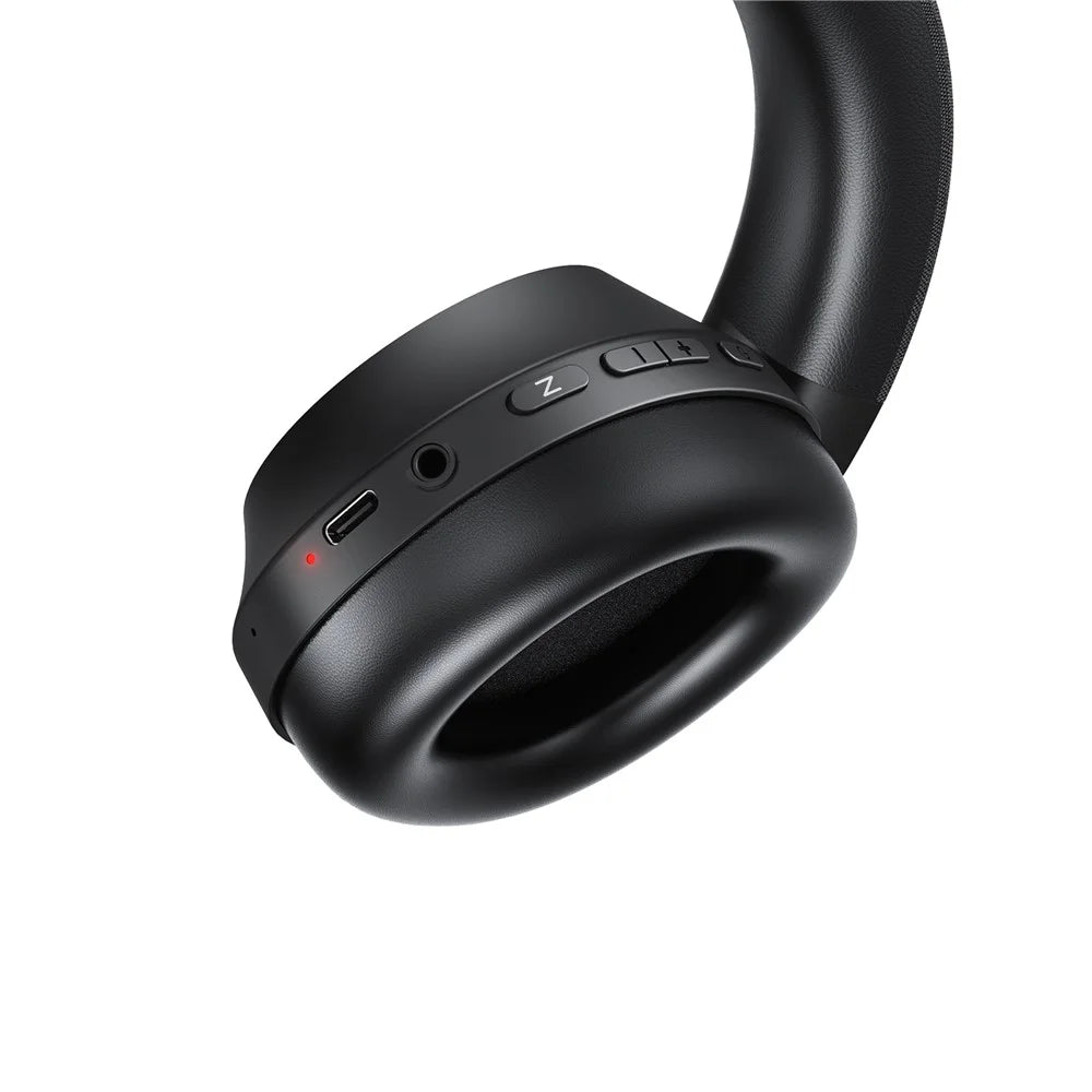 ACEFAST H14 Hybrid ANC Wireless Headset Bluetooth-Compatible 6.0 Headphone for Gaming Music - Black - 6