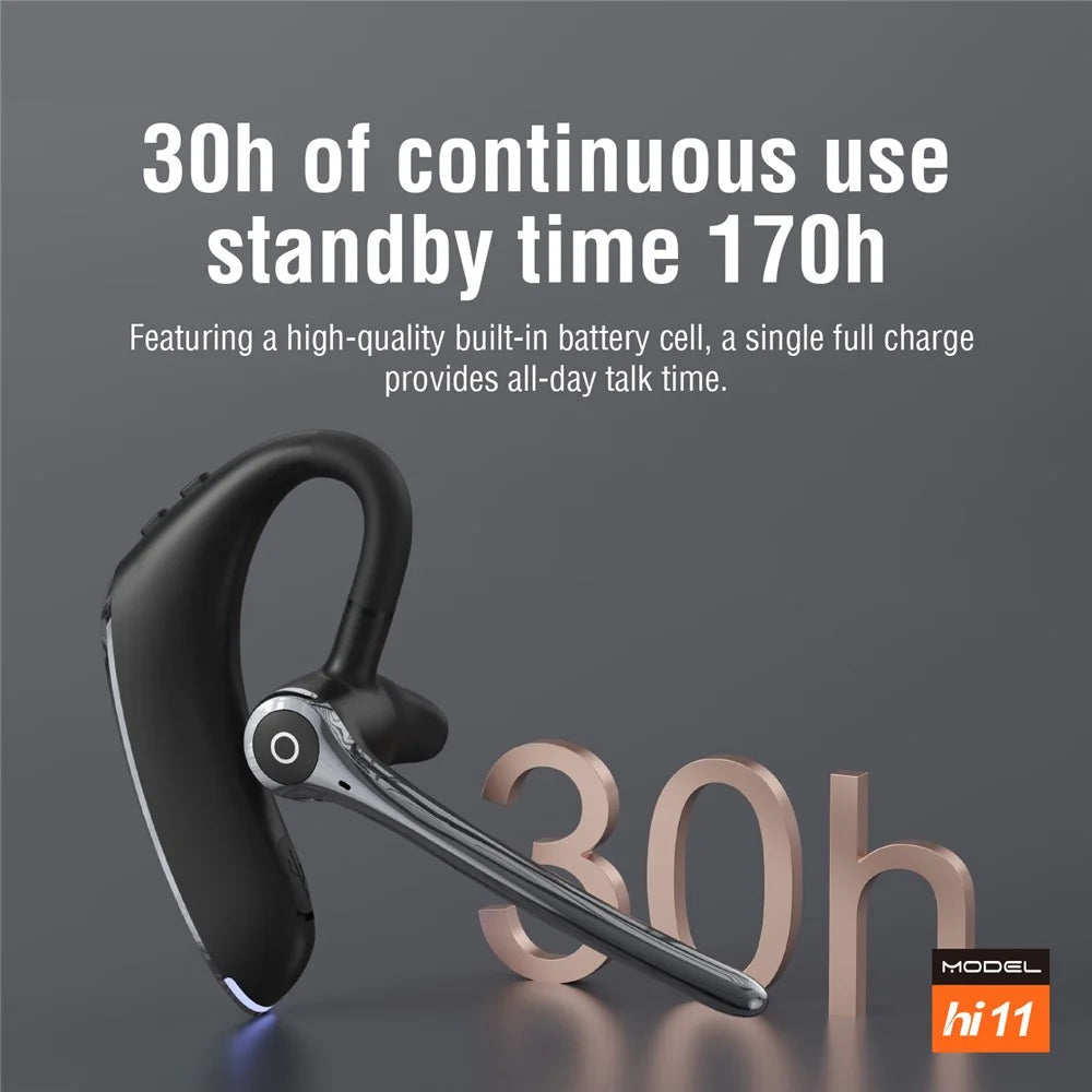HILEO Hi11 Business Bluetooth-compatible Earphone Dual Microphones Noise Cancelling Hands-free Wireless Headset - 6