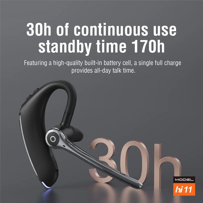 HILEO Hi11 Business Bluetooth-compatible Earphone Dual Microphones Noise Cancelling Hands-free Wireless Headset - 6