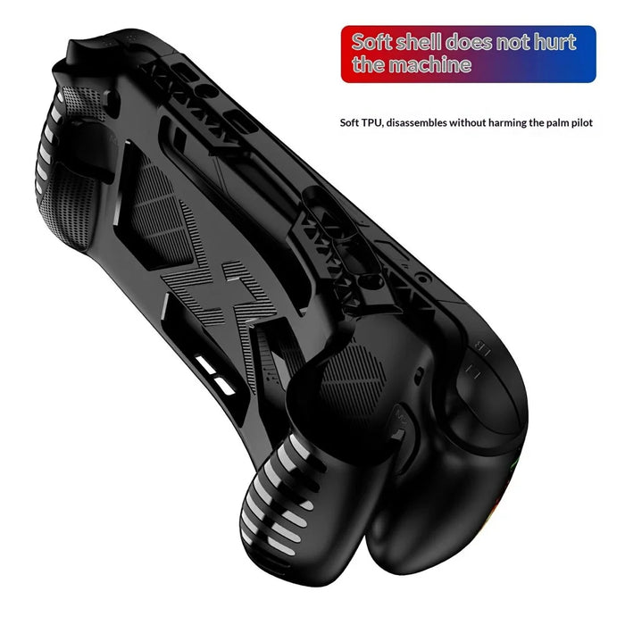 For ONEXPLAYER APEX MAX Gaming Console TPU Case Ergonomic Shockproof Protective Cover - Black - 4