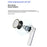 ERAZER EK02 Wireless Semi-In-Ear Bluetooth-compatible Earbuds Touch Control Earphone for Gaming Music (Invested By Lenovo) - White - 2