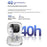 ERAZER EK02 Wireless Semi-In-Ear Bluetooth-compatible Earbuds Touch Control Earphone for Gaming Music (Invested By Lenovo) - White - 3