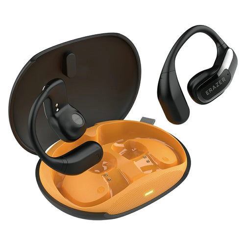 ERAZER ER53 Wireless On-Ear Sports Earbuds 7.5H Playtime Bluetooth-compatible Ear Hook Earphones for Running (Invested By Lenovo) - Black  /  Orange - 1