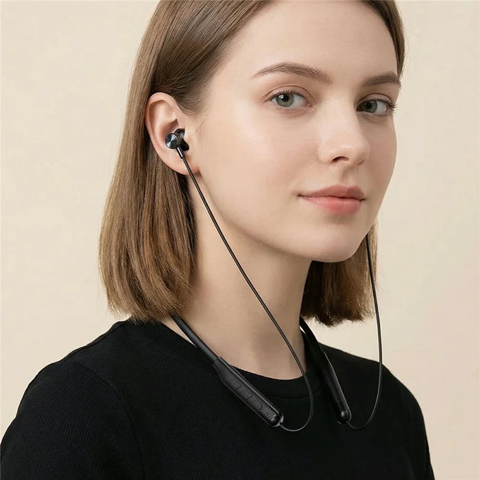 ACEFAST N9 Neck Hanging Wireless Earphone Bluetooth-compatible 6.0 IPX4 Waterproof ENC Earbud for Sports Gaming - Black - 5