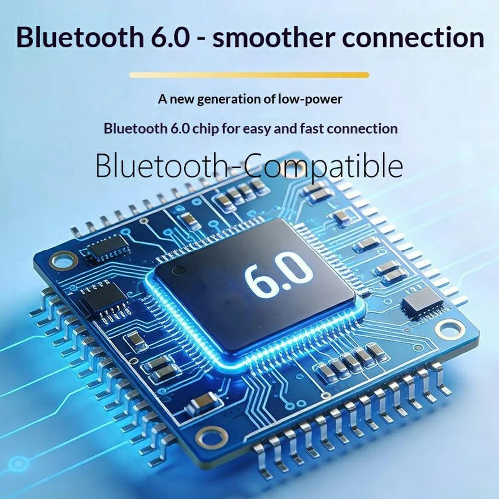 Single Ear Bluetooth-compatible 6.0 Ear Hook Earphone LED Display Noise Cancelling Wireless Business Sports Headphone - Black - 5