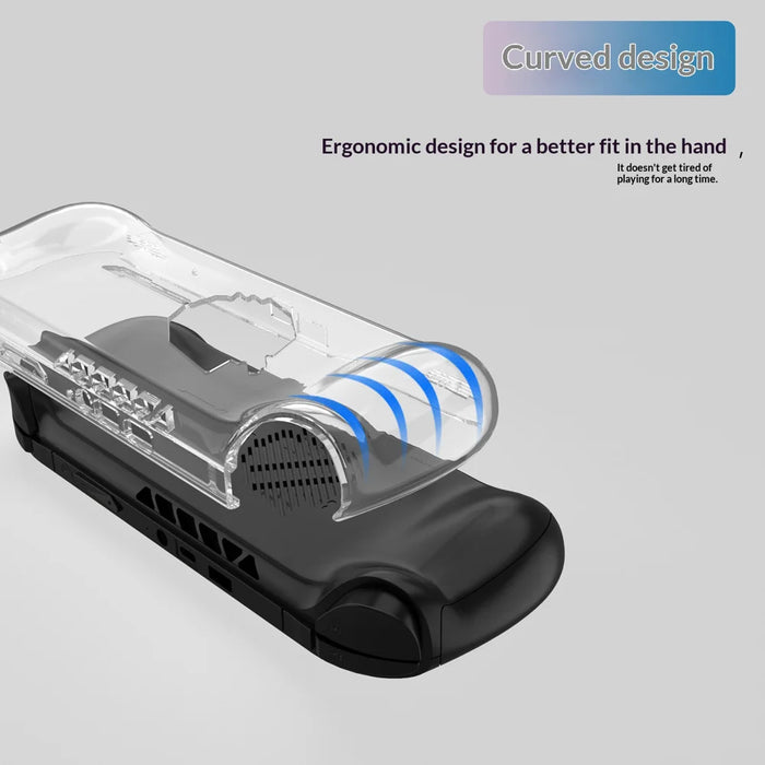 For ONEXPLAYER F1 Handheld Gaming Console Anti-scratch Case Clear TPU Shockproof Protective Cover - Transparent - 2