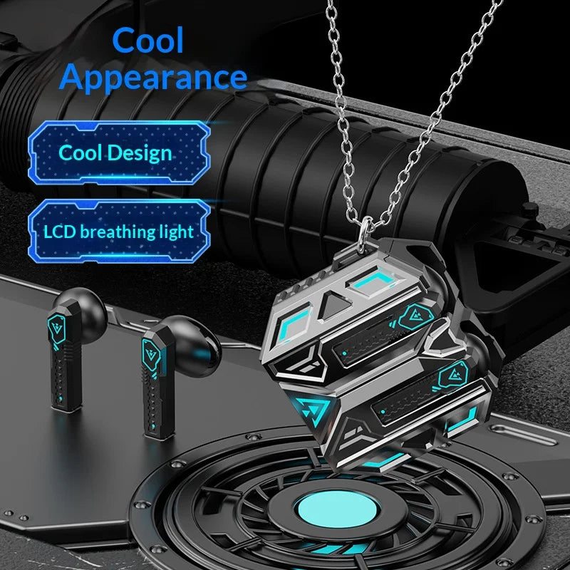 X39 ENC Noise Cancelling Mecha TWS Bluetooth-compatible Earbuds Gaming Music Dual Mode Wireless Earbuds - Black - 3