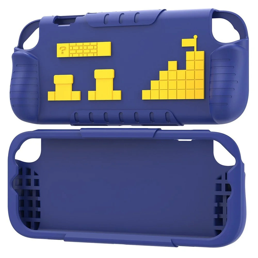 For Nintendo Switch 2 Silicone Case Anti-Slip Shockproof Gaming Console Protective Cover - Blue - 1