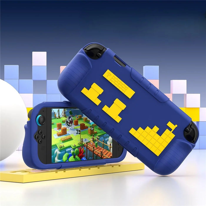 For Nintendo Switch 2 Silicone Case Anti-Slip Shockproof Gaming Console Protective Cover - Blue - 2