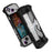 For Asus ROG Ally (2023) Protective Case Shockproof Handheld Gaming Console PC+TPU Cover with Stand - Black + Clear - 1