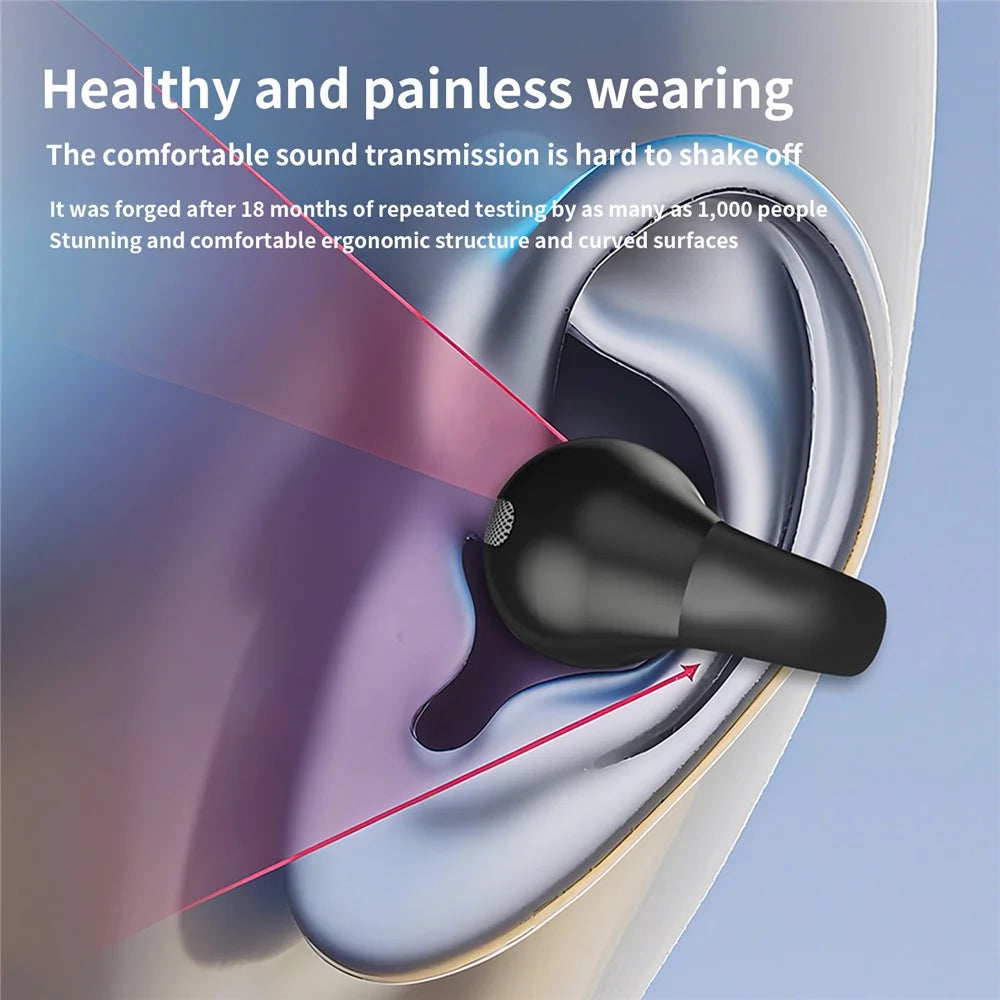 Single Ear Bluetooth-compatible 5.4 Ear Clip Earphone 8H Battery Life Lightweight Business Sports Headphone - Black - 4