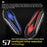 S7 Helmet Bluetooth-compatible Headset Switchable Soft and Hard Microphone IP67 Waterproof Noise Cancelling Motorcycle Intercom Earphone for Riding (No Memory Card)- Black - 2